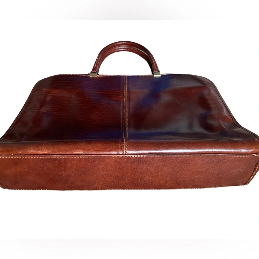 Authentic Chiarugi Genuine Leather Briefcase - Picture 11 of 15